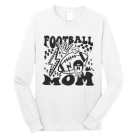 Retro Football Mom Baller Mom Football Game Day Mom Long Sleeve Shirt