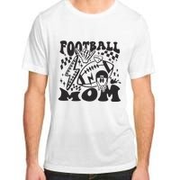 Retro Football Mom Baller Mom Football Game Day Mom Adult ChromaSoft Performance T-Shirt