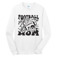 Retro Football Mom Baller Mom Football Game Day Mom Tall Long Sleeve T-Shirt