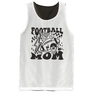 Retro Football Mom Baller Mom Football Game Day Mom Mesh Reversible Basketball Jersey Tank