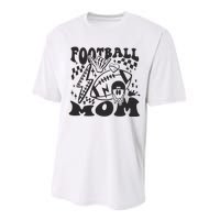 Retro Football Mom Baller Mom Football Game Day Mom Performance Sprint T-Shirt