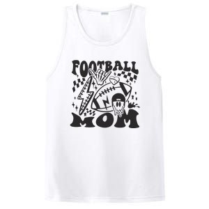 Retro Football Mom Baller Mom Football Game Day Mom PosiCharge Competitor Tank