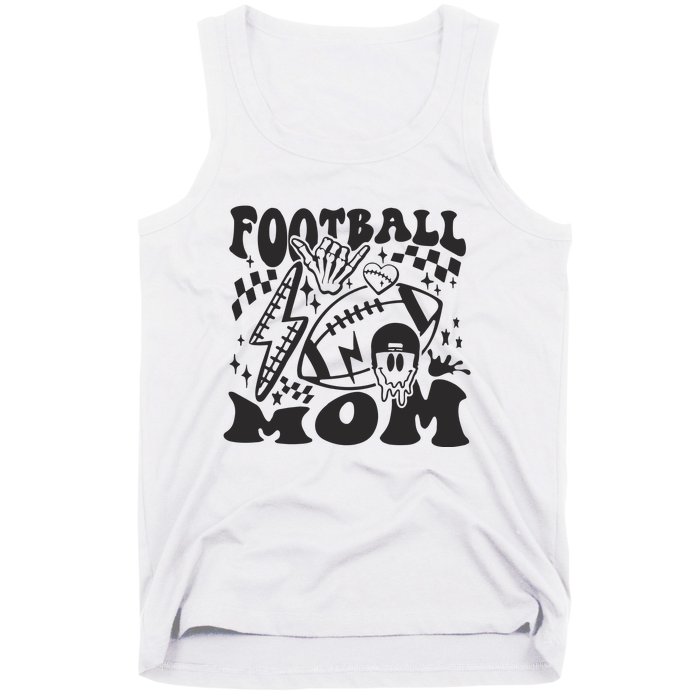 Retro Football Mom Baller Mom Football Game Day Mom Tank Top