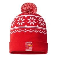 Red Friday Military Son Wear Red For My Daddy USA-Made Snowflake Beanie