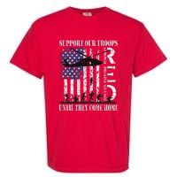 RED Friday Military Remember Everyone Deployed US Flag Army Garment-Dyed Heavyweight T-Shirt