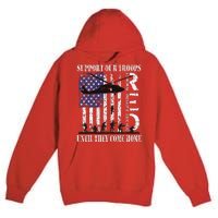 RED Friday Military Remember Everyone Deployed US Flag Army Premium Pullover Hoodie