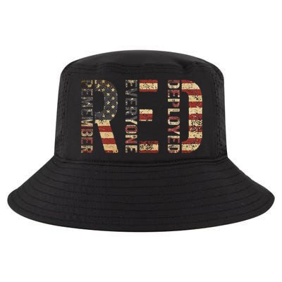Red Friday Military Support Remember Everyone Deployed Cool Comfort Performance Bucket Hat