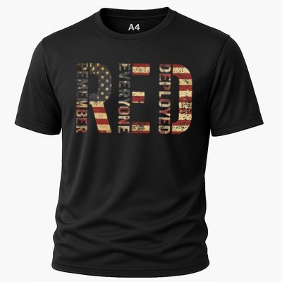 Red Friday Military Support Remember Everyone Deployed Cooling Performance Crew T-Shirt