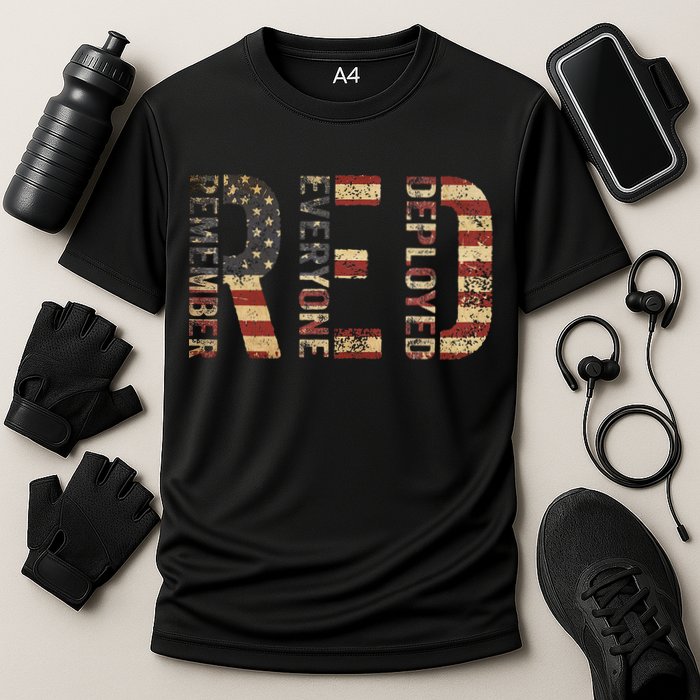 Red Friday Military Support Remember Everyone Deployed Performance Shirt
