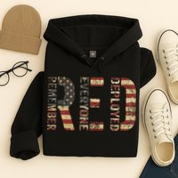 Red Friday Military Support Remember Everyone Deployed Hoodie
