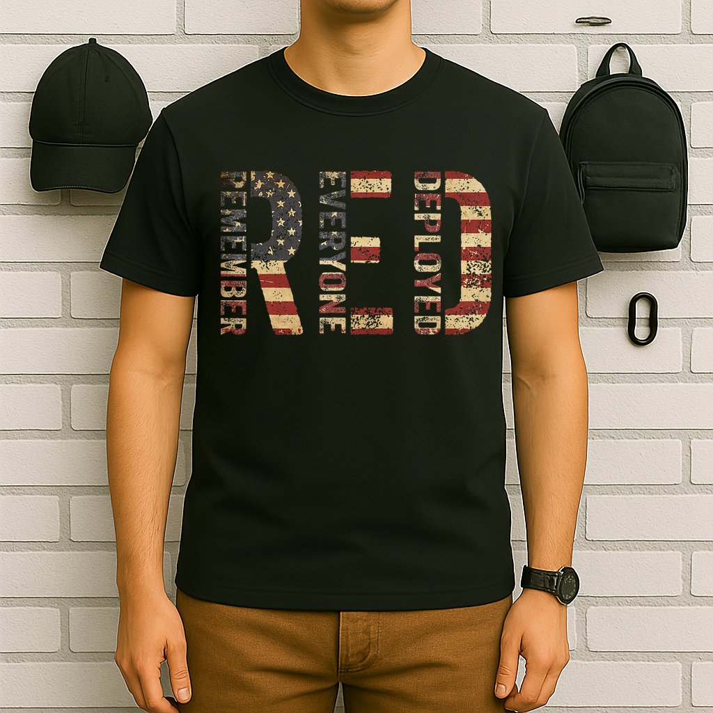 Red Friday Military Support Remember Everyone Deployed T-Shirt
