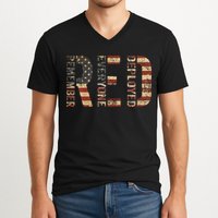 Red Friday Military Support Remember Everyone Deployed V-Neck T-Shirt