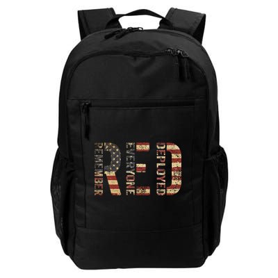 Red Friday Military Support Remember Everyone Deployed Daily Commute Backpack