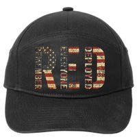 Red Friday Military Support Remember Everyone Deployed 7-Panel Snapback Hat