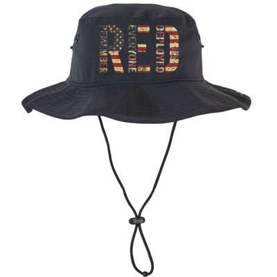 Red Friday Military Support Remember Everyone Deployed Bucket Hat