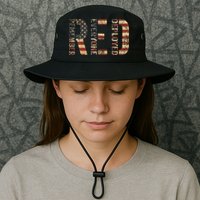 Red Friday Military Support Remember Everyone Deployed Bucket Hat