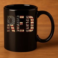 Red Friday Military Support Remember Everyone Deployed 11oz C Handle Ceramic Mug