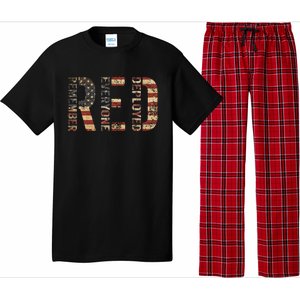 Red Friday Military Support Remember Everyone Deployed Pajama Set