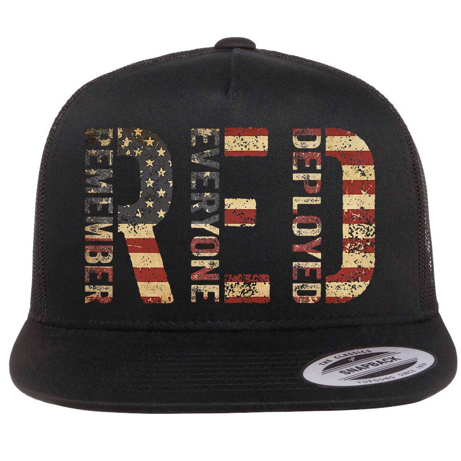 Red Friday Military Support Remember Everyone Deployed Flatbill Hat