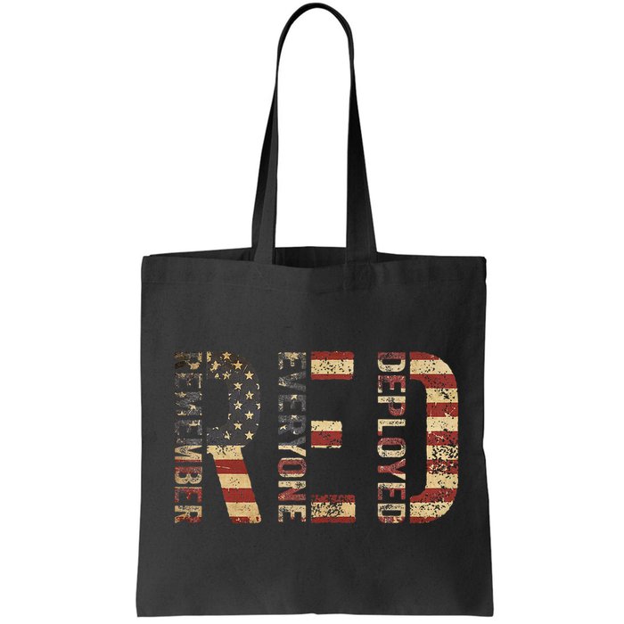 Red Friday Military Support Remember Everyone Deployed Bag