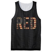Red Friday Military Support Remember Everyone Deployed Mesh Reversible Basketball Jersey Tank
