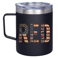 Red Friday Military Support Remember Everyone Deployed 12oz Stainless Steel Coffee Mug