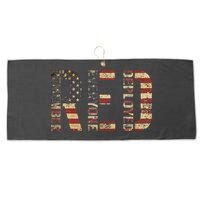Red Friday Military Support Remember Everyone Deployed Large Microfiber Waffle Golf Towel