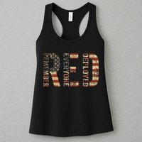 Red Friday Military Support Remember Everyone Deployed Womens Tank Top