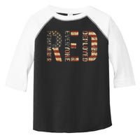 Red Friday Military Support Remember Everyone Deployed Toddler Fine Jersey T-Shirt
