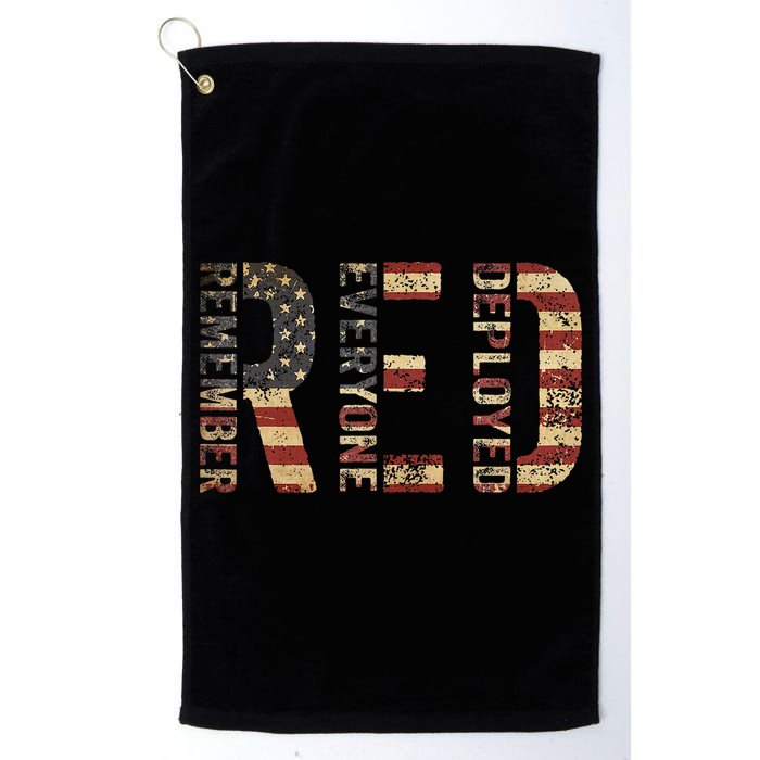 Red Friday Military Support Remember Everyone Deployed Golf Towel