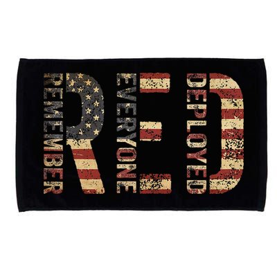 Red Friday Military Support Remember Everyone Deployed Microfiber Hand Towel