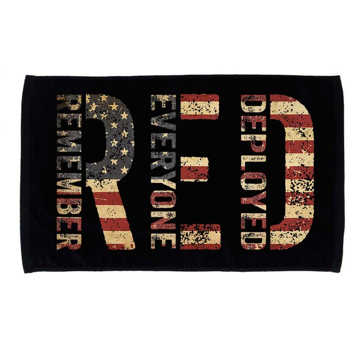 Red Friday Military Support Remember Everyone Deployed Microfiber Hand Towel