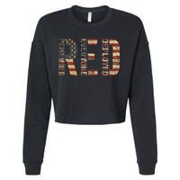 Red Friday Military Support Remember Everyone Deployed Cropped Pullover Crew