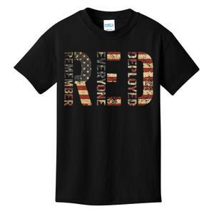 Red Friday Military Support Remember Everyone Deployed Kids T-Shirt