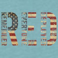 Red Friday Military Support Remember Everyone Deployed Sueded Cloud Jersey T-Shirt