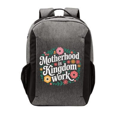 Retro Floral Motherhood Is Kingdom Work MotherS Day Mom Vector Backpack