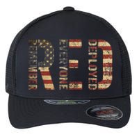 Red Friday Military Support Remember Everyone Deployed Flexfit Unipanel Trucker Cap