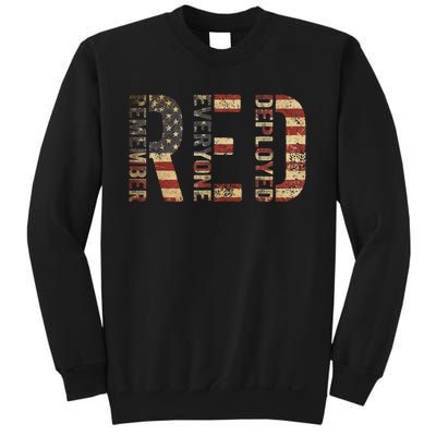 Red Friday Military Support Remember Everyone Deployed Sweatshirt