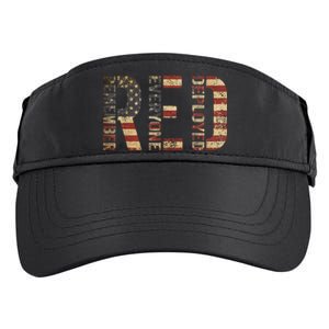 Red Friday Military Support Remember Everyone Deployed Adult Drive Performance Visor