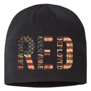 Red Friday Military Support Remember Everyone Deployed Sustainable Beanie