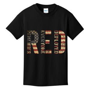 Red Friday Military Support Remember Everyone Deployed Kids T-Shirt