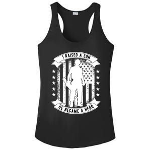 Red Friday Military Gift Deployed Son Veteran Mom Dad Hero Gift Ladies PosiCharge Competitor Racerback Tank