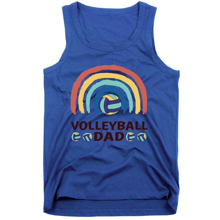 Rainbow Family Matching Volleyball Dad Gift Tank Top