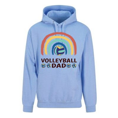 Rainbow Family Matching Volleyball Dad Gift Unisex Surf Hoodie