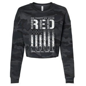 Red Friday Military On Friday We Wear Red Veteran Cropped Pullover Crew