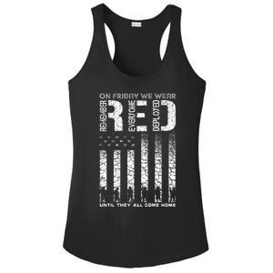 Red Friday Military On Friday We Wear Red Veteran Ladies PosiCharge Competitor Racerback Tank