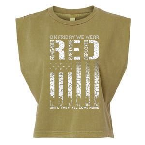 Red Friday Military On Friday We Wear Red Veteran Garment-Dyed Women's Muscle Tee