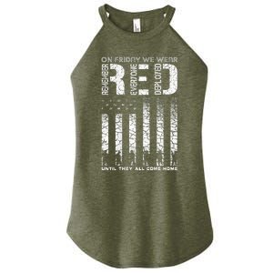 Red Friday Military On Friday We Wear Red Veteran Women's Perfect Tri Rocker Tank