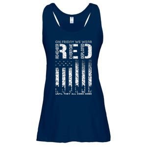 Red Friday Military On Friday We Wear Red Veteran Ladies Essential Flowy Tank