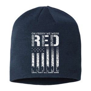 Red Friday Military On Friday We Wear Red Veteran Sustainable Beanie